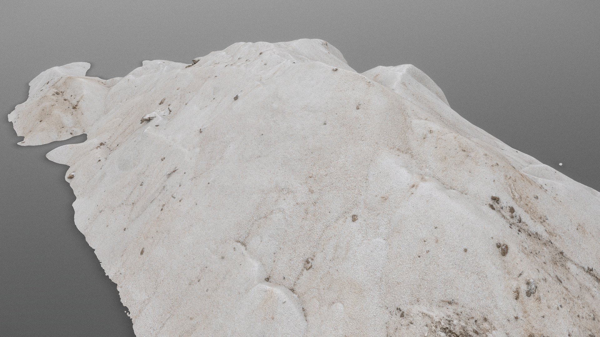 Fine white sand 3d model