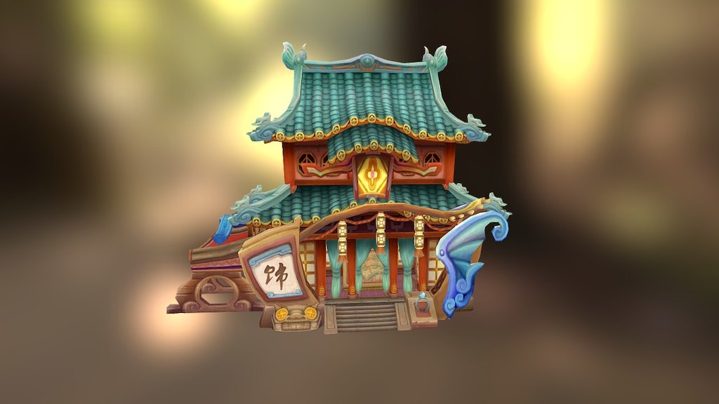 Chinese Building 3d model