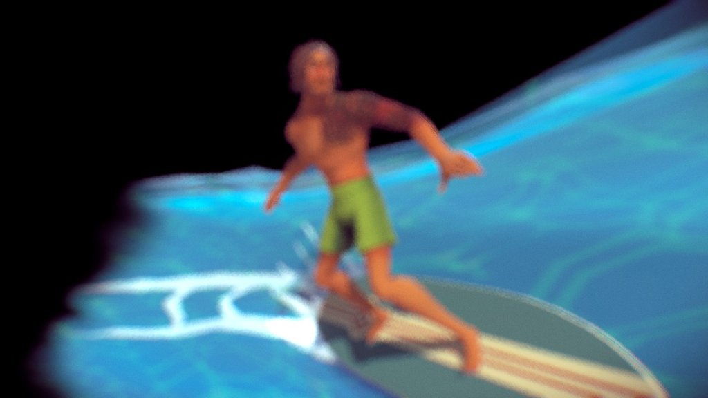 Surfing 3d model