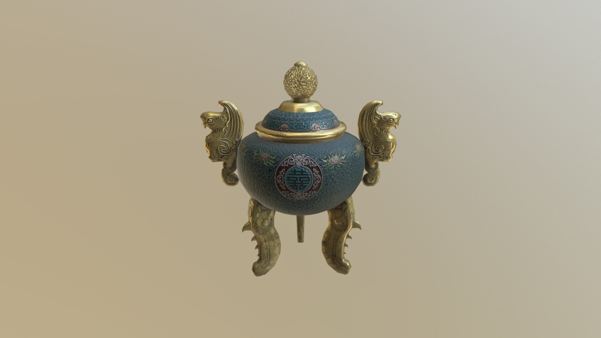 Chinese vase 3d model