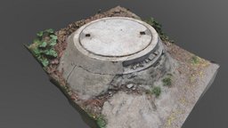 Sewer hatch concrete manhole cover