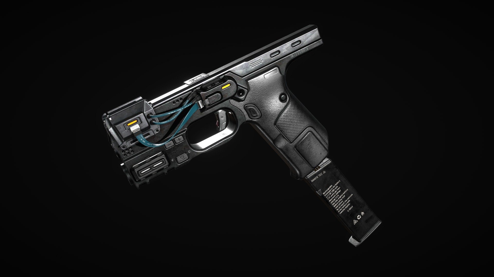 Sci-Fi Laser pistol "PLS 3d model