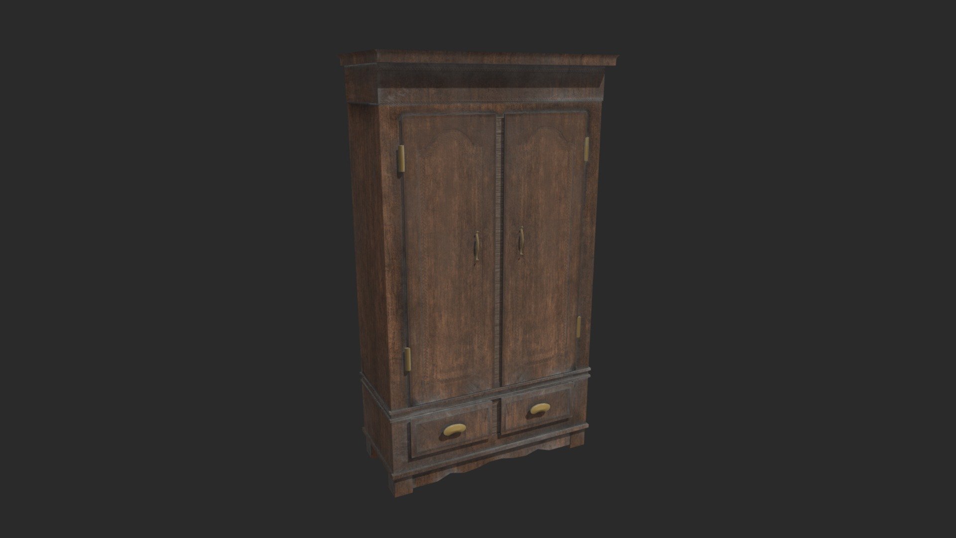 Closet dusty for a horror game 3d model