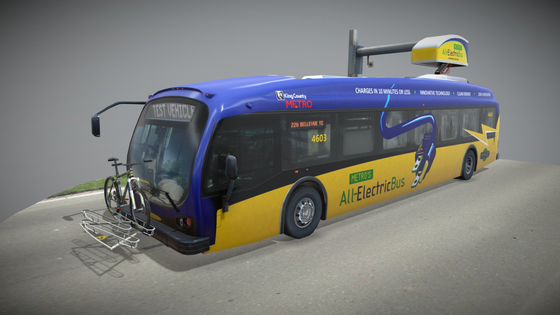 Proterra King County Livery 3d model