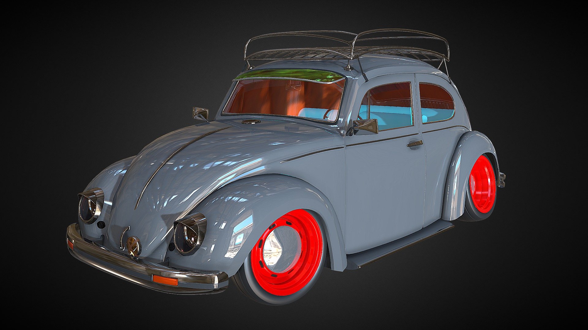 Volkswagen Beetle 1947 3d model