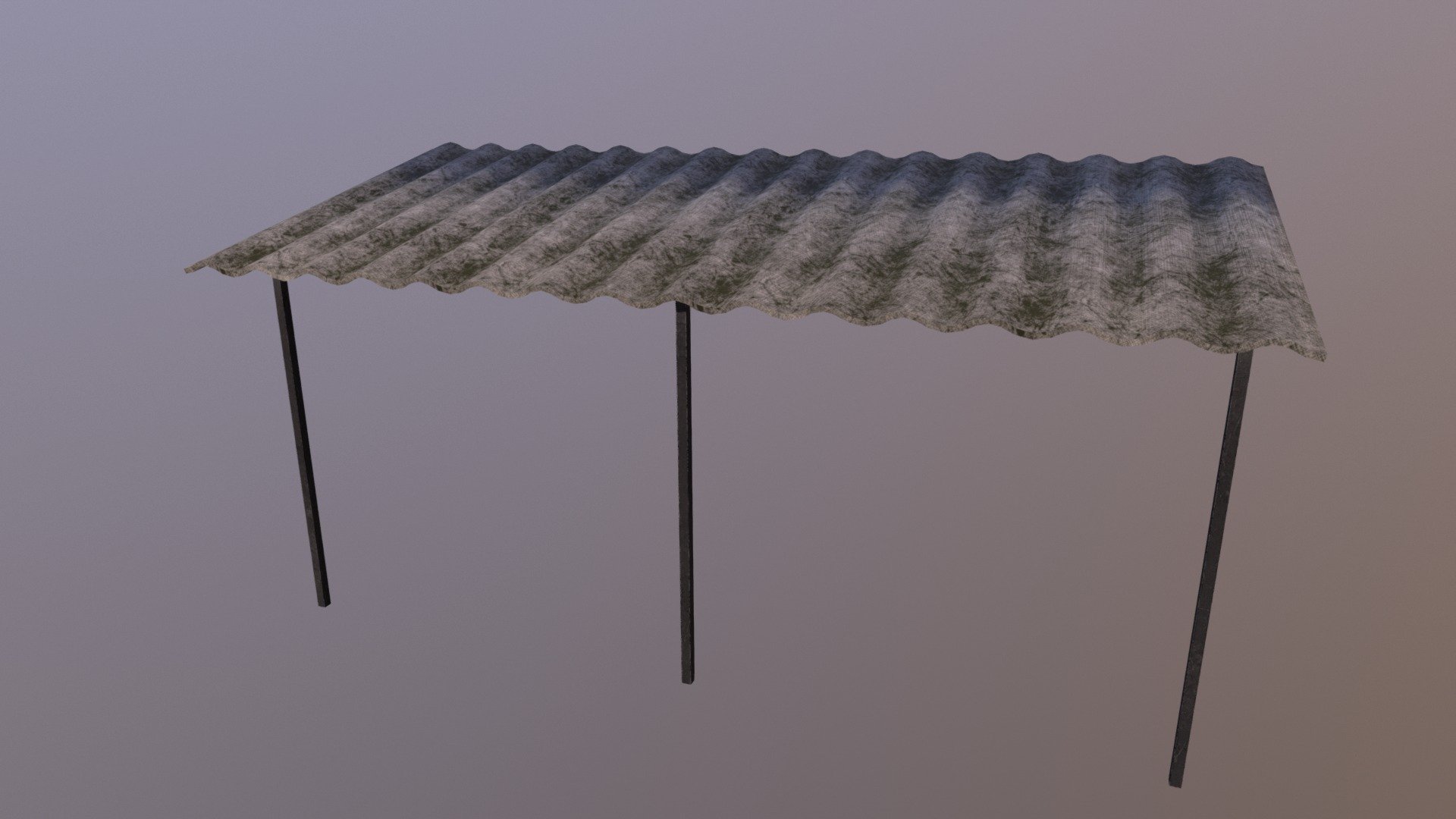 Balcony Roof 1 3d model