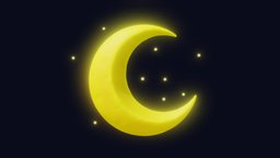 Stylized Crescent Moon