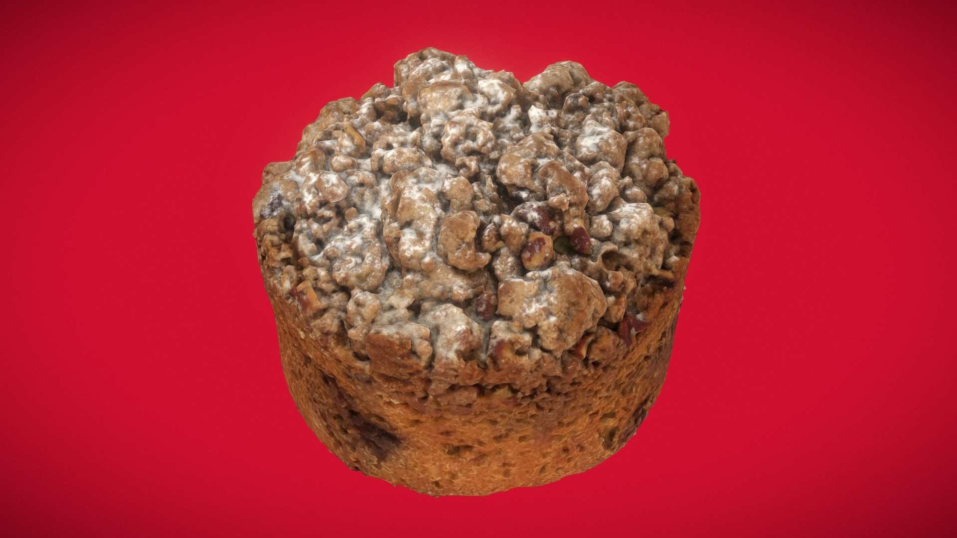 Gails Pecan Cinnamon Crumb Cake 3d model