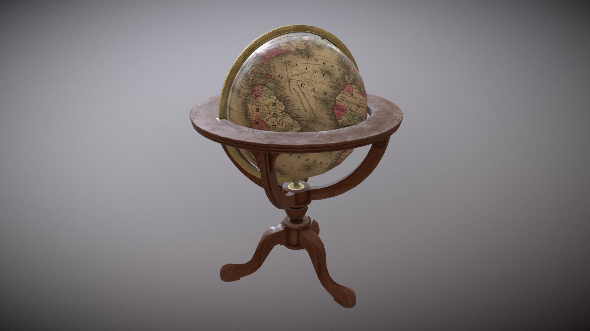 Antique Globe 3d model