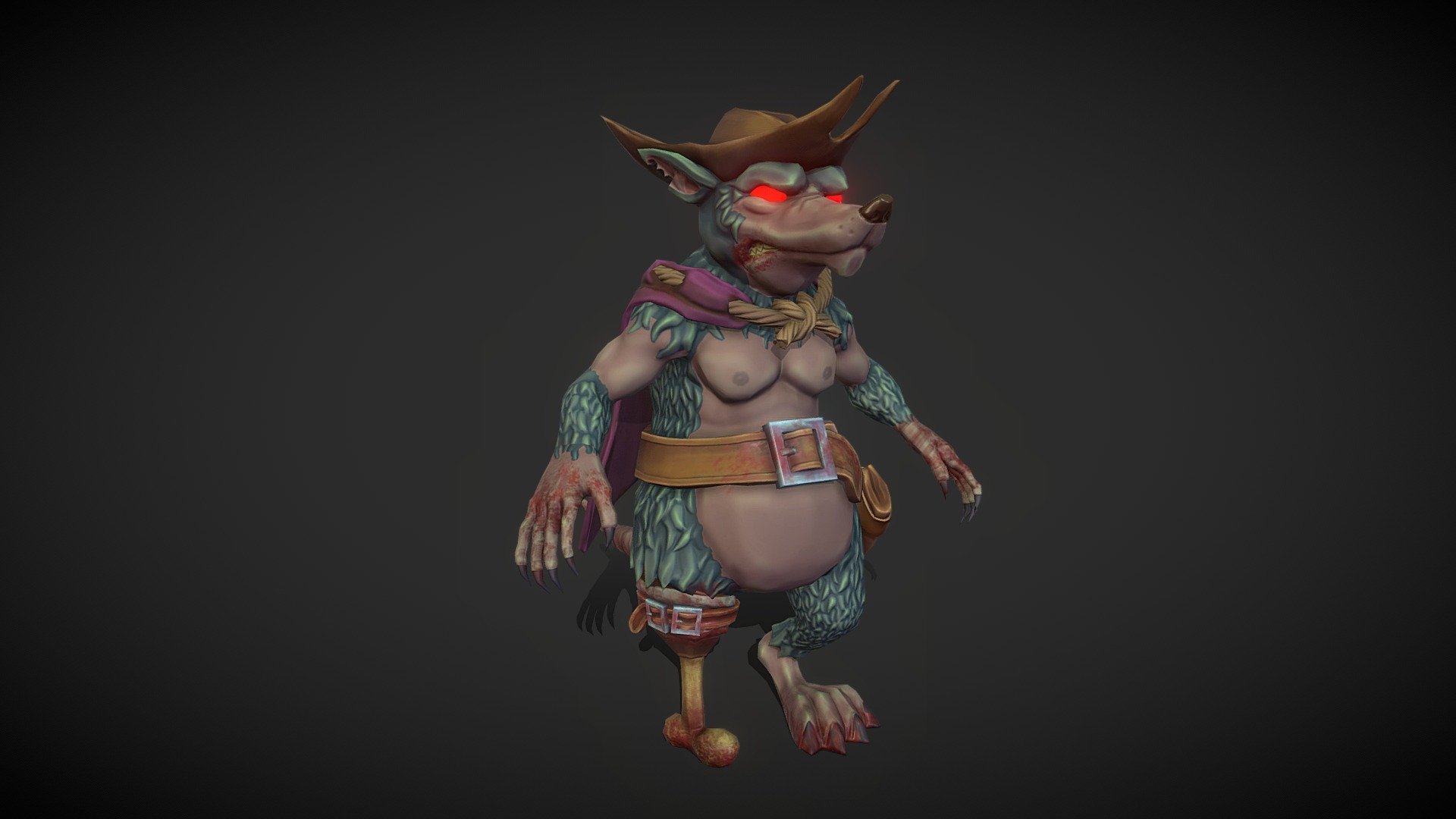 Cannibal Captain 3d model