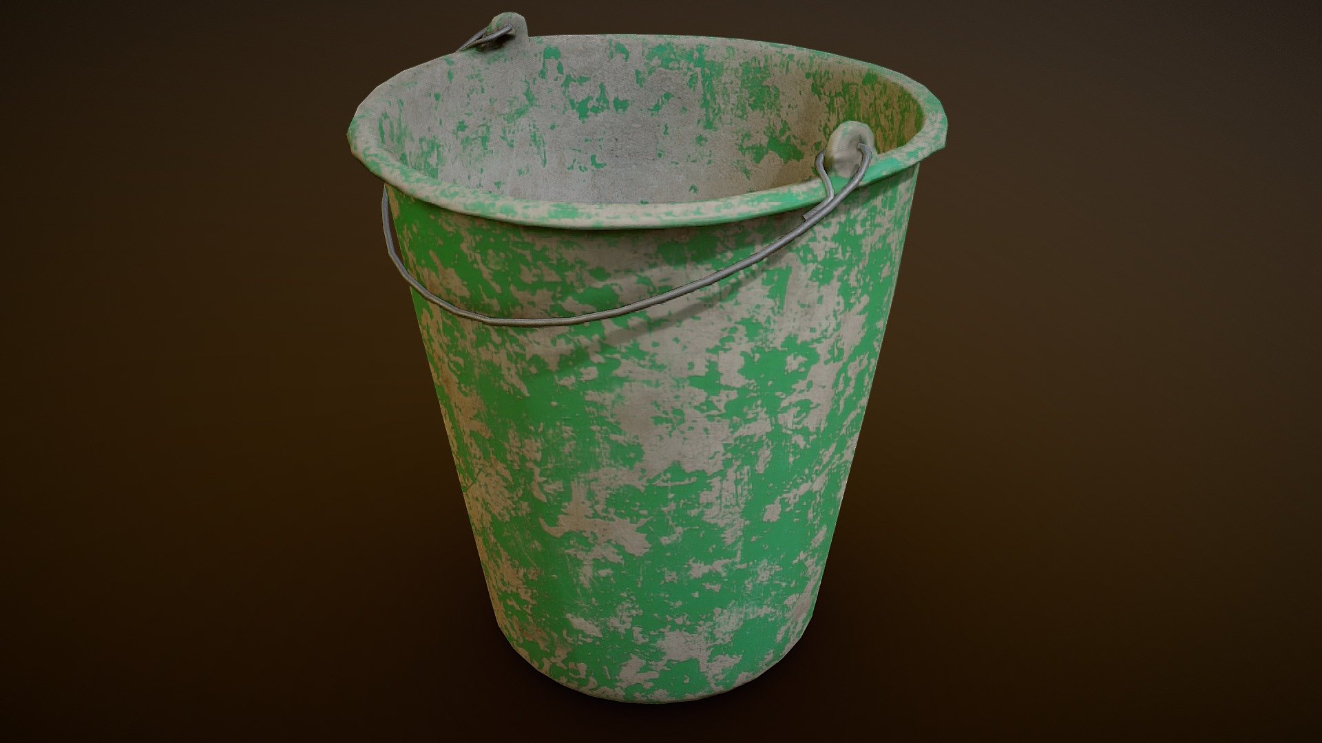 Old Plastic Bucket 3d model