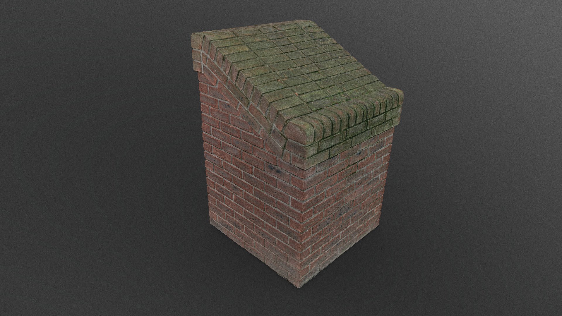 Brick column 3d model