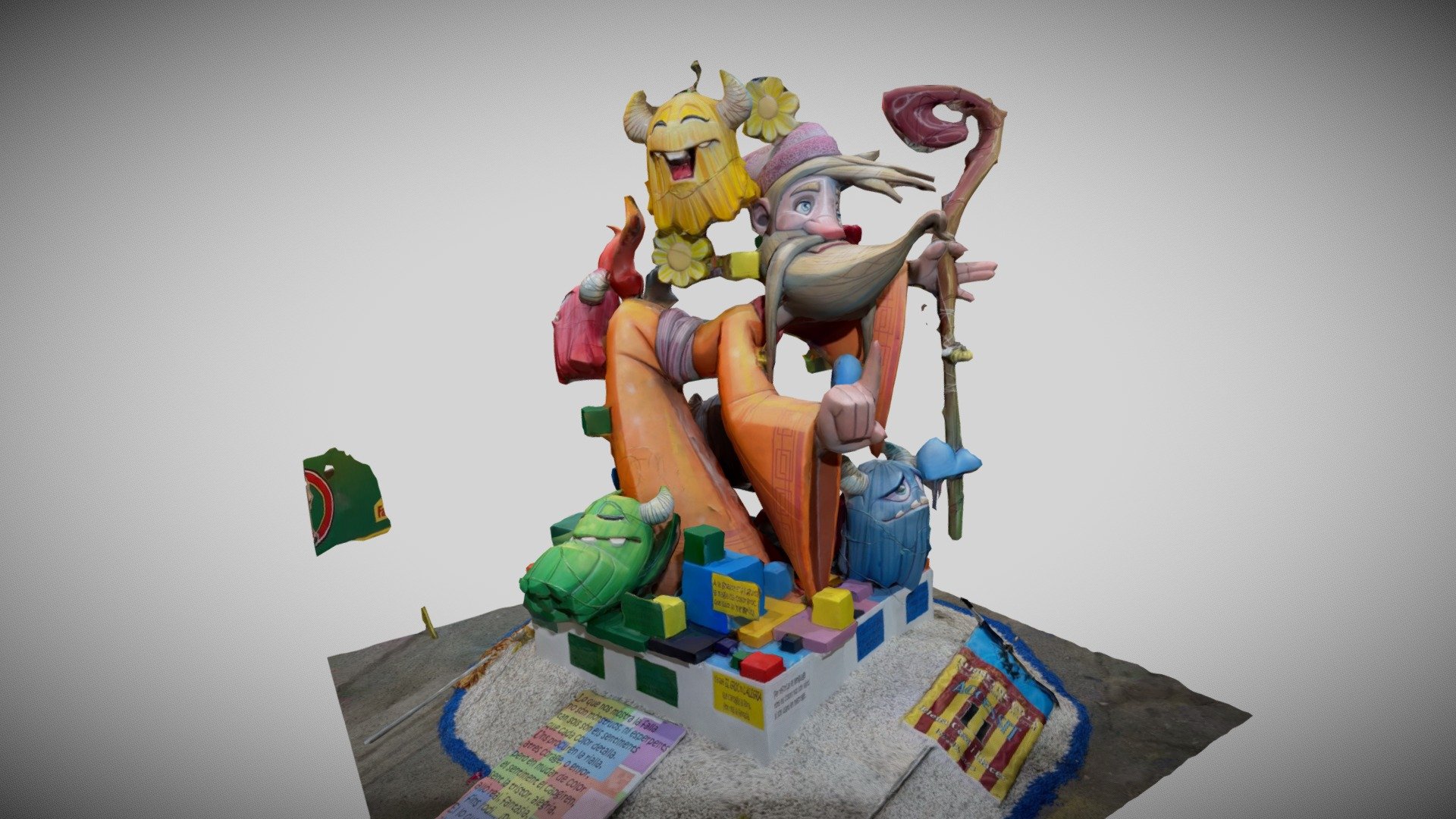 Falla Infantil. Falla Corretgeria 2023 3d model