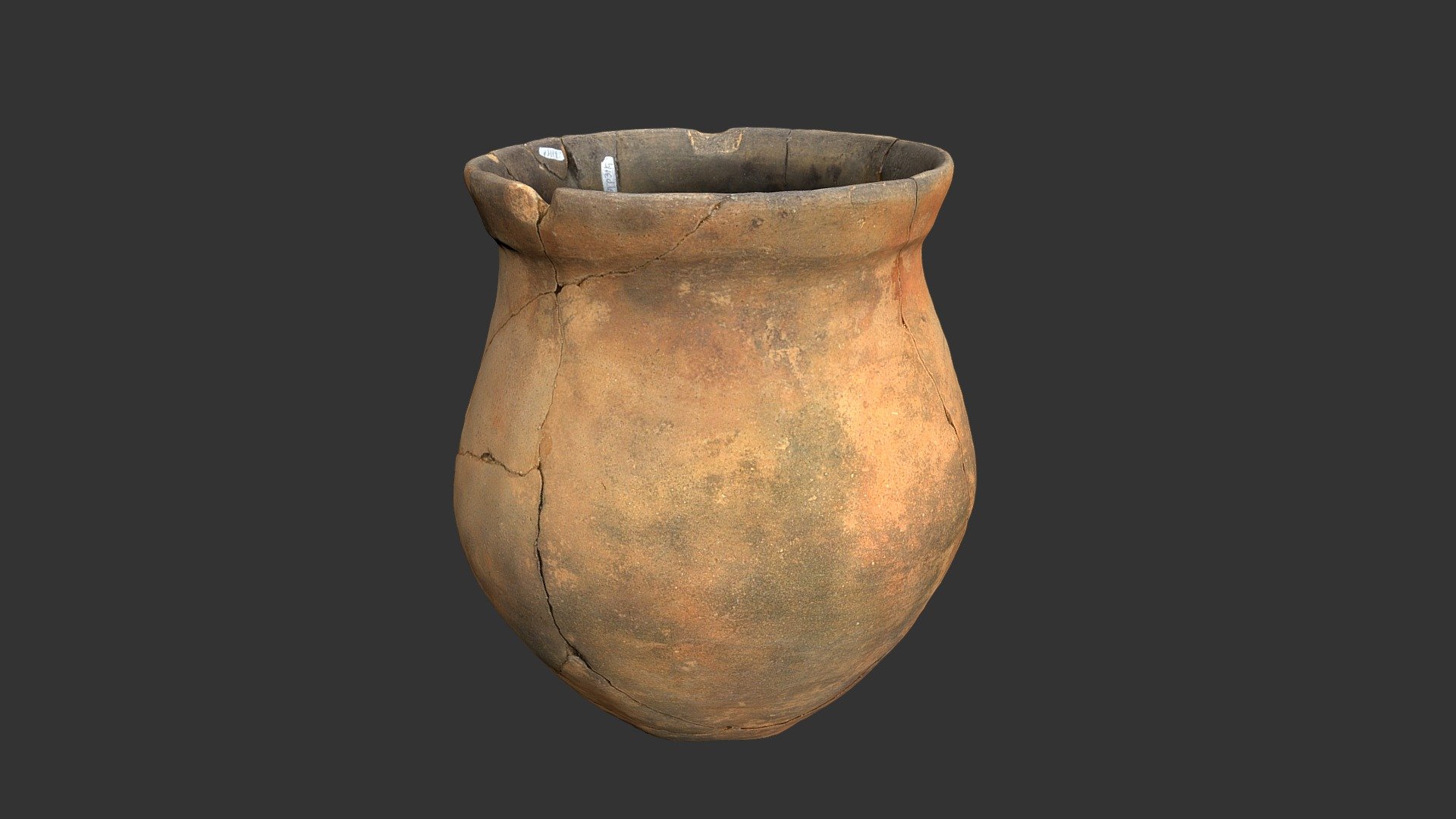 Catawba Earthenware Jar (2554p3119) 3d model