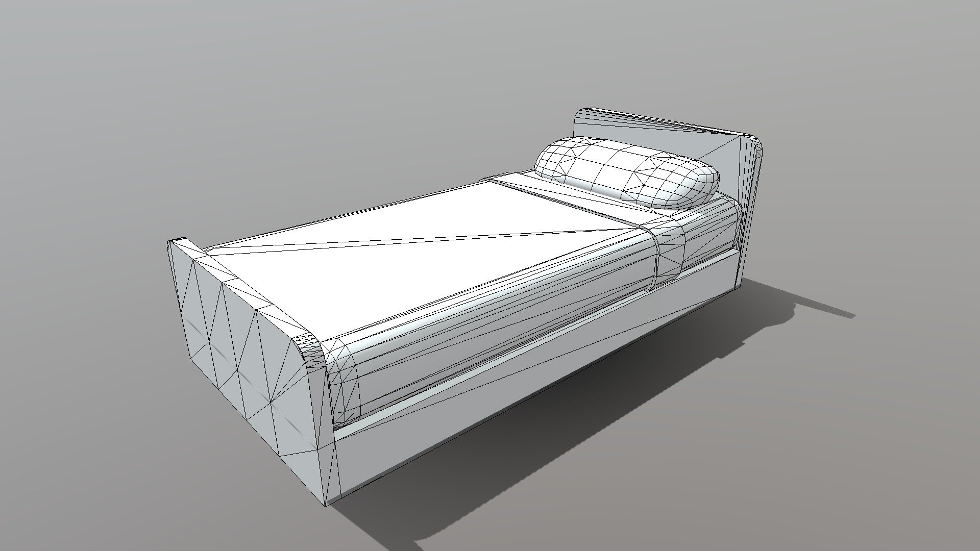 Cama para habitación niños 3d model