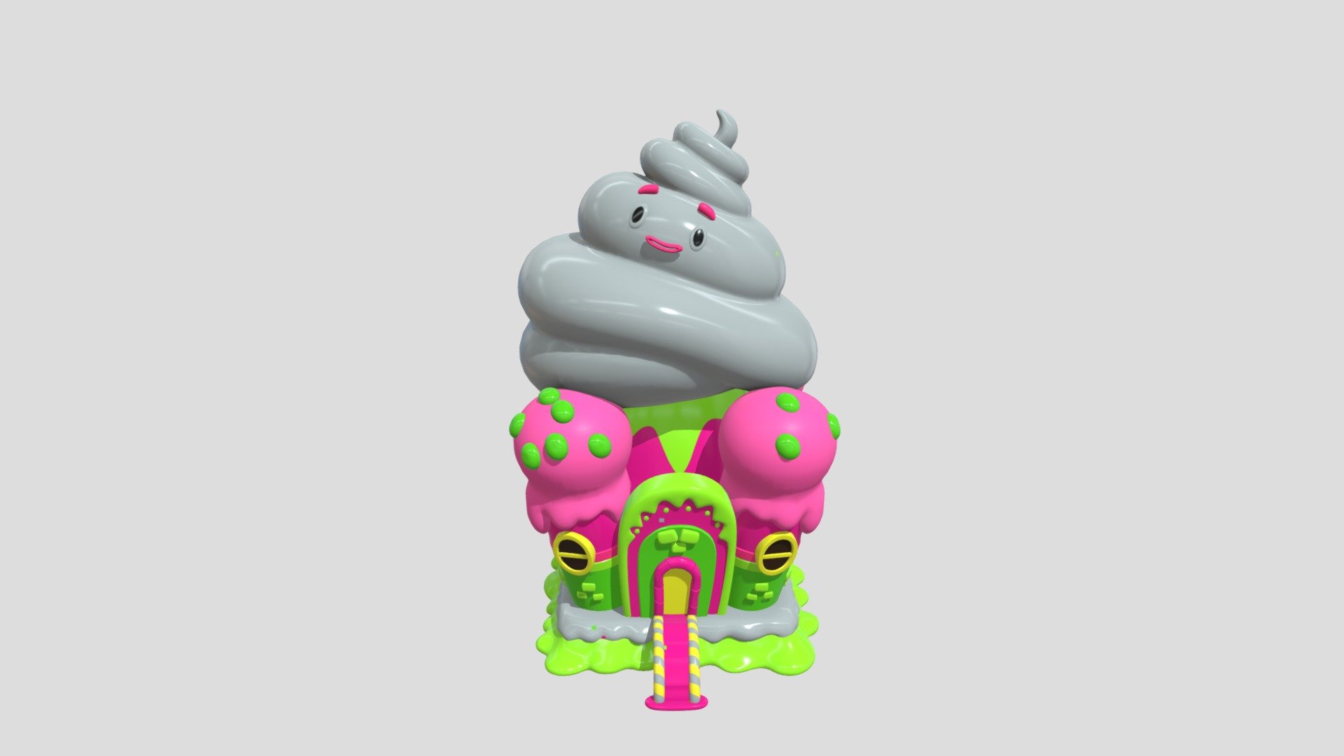 Candy House 3d model