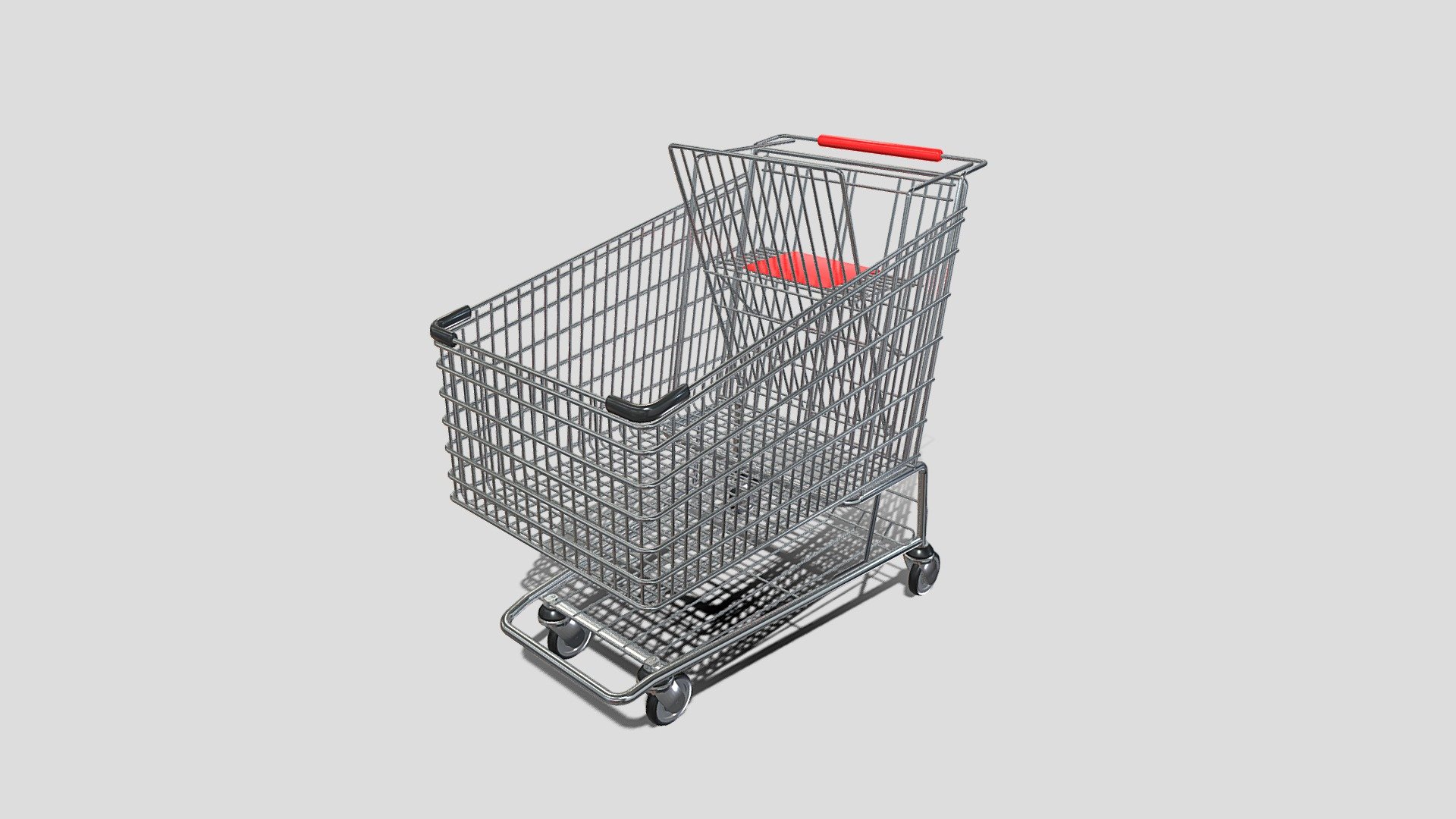 Shopping cart v8 3d model