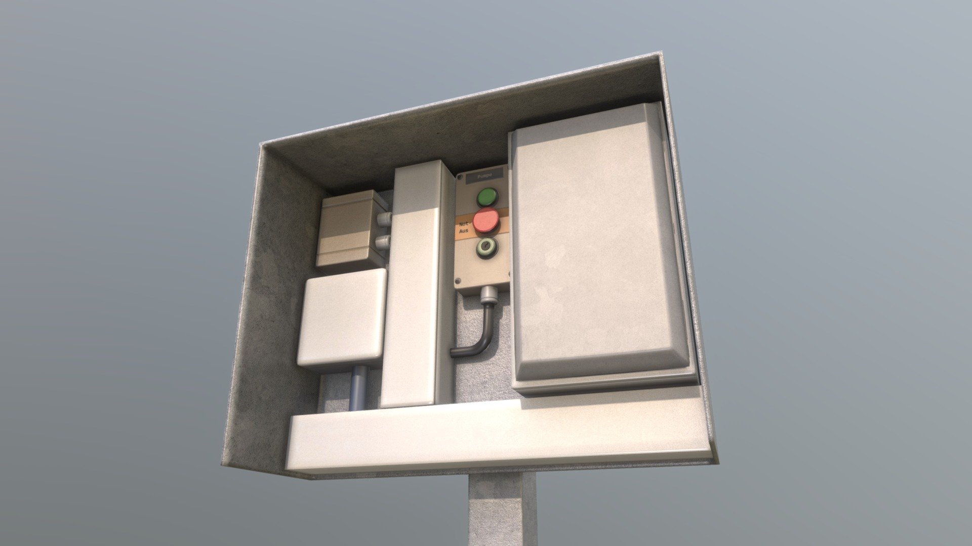 Pump Panel 3 3d model