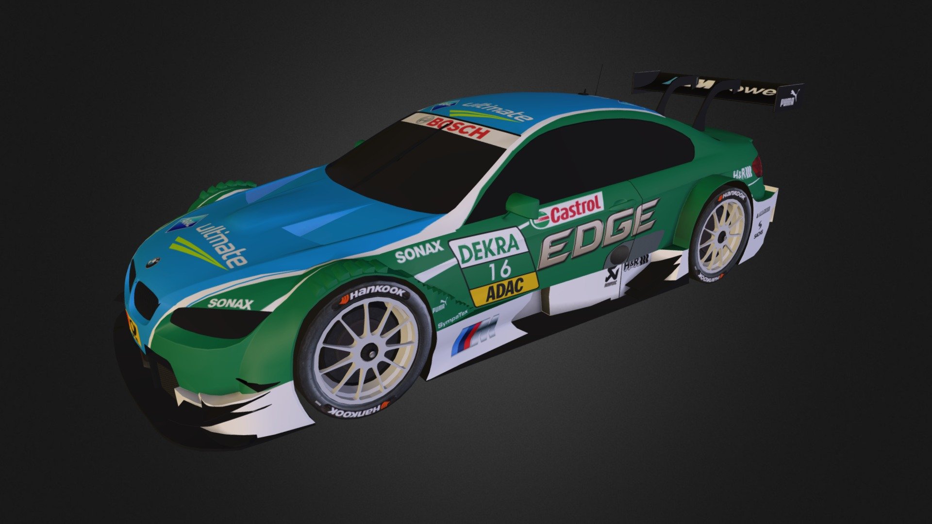 [rFactor]  BMW M3 DTM 2012 #16 Augusto Farfus 3d model