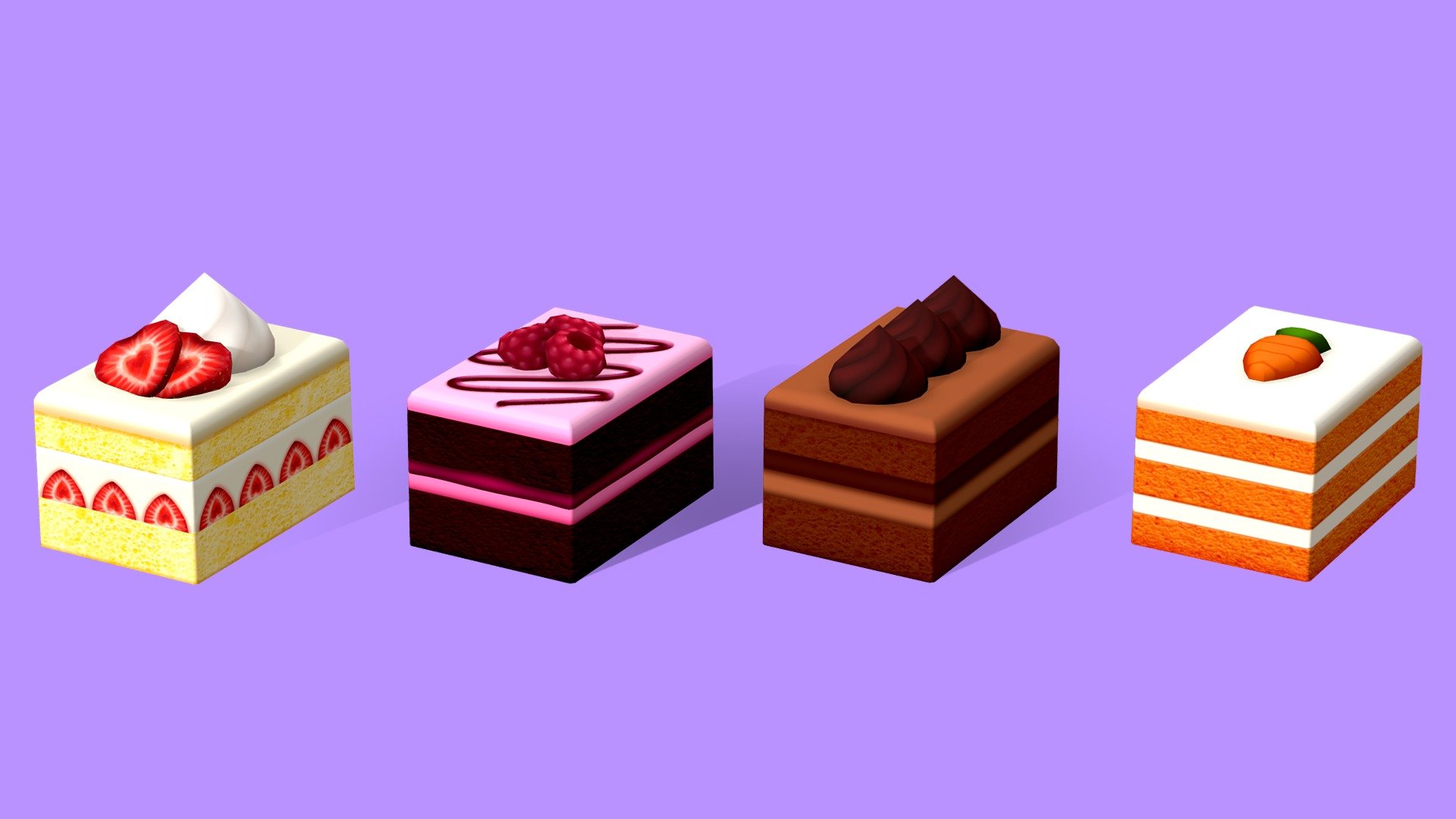 Fancy Cakes 3d model