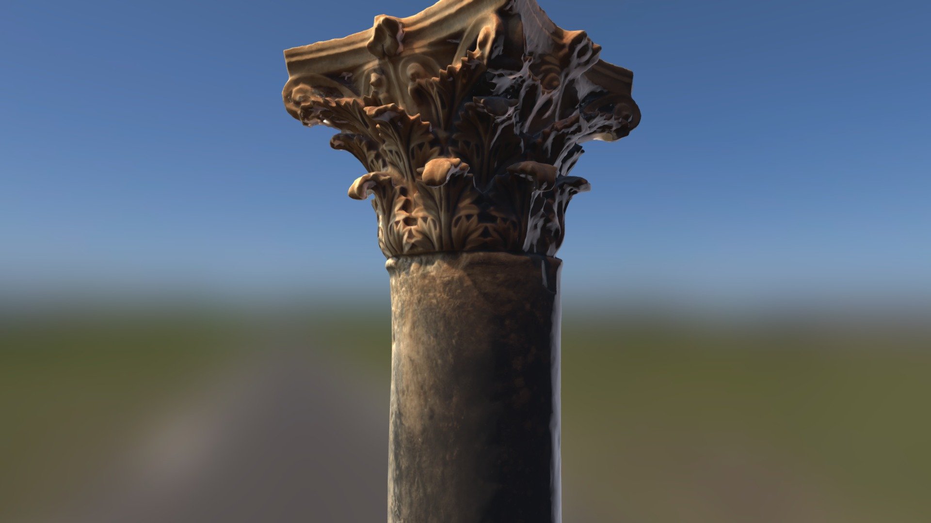 Ancient Greek Column 3d model