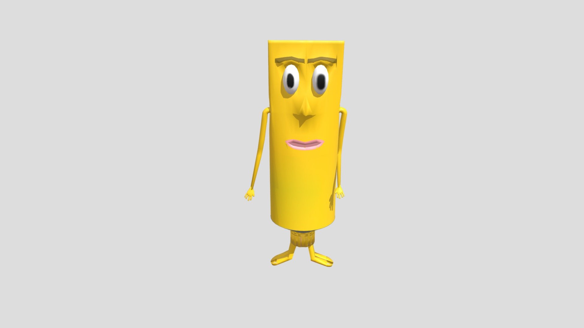 Mayonnaise Character 3d model