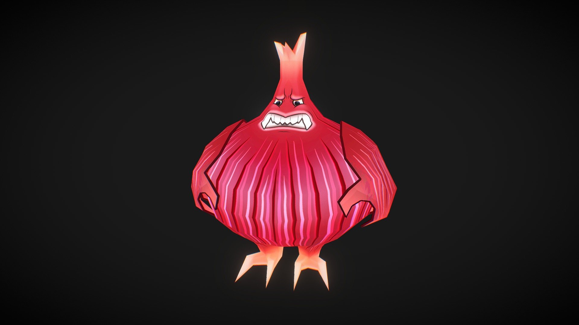 Onion Monster 3d model