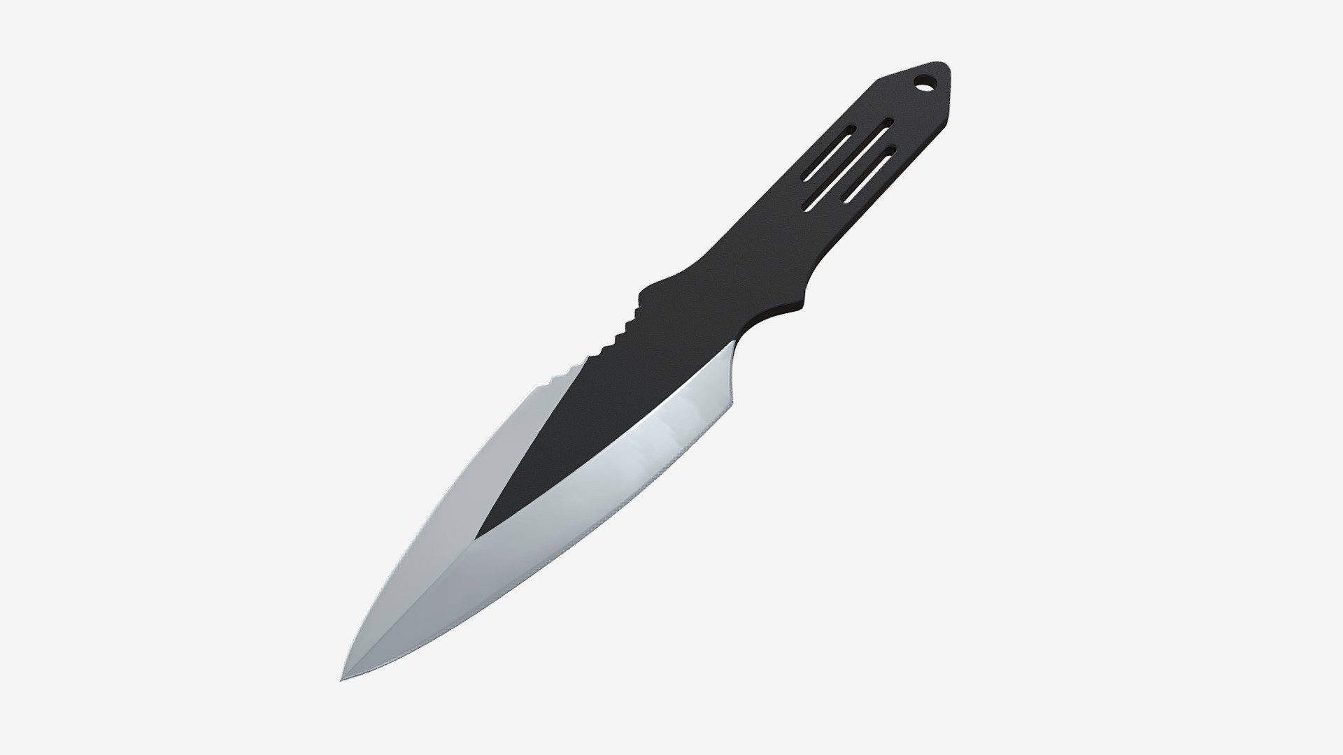 Throwing knife 02 3d model