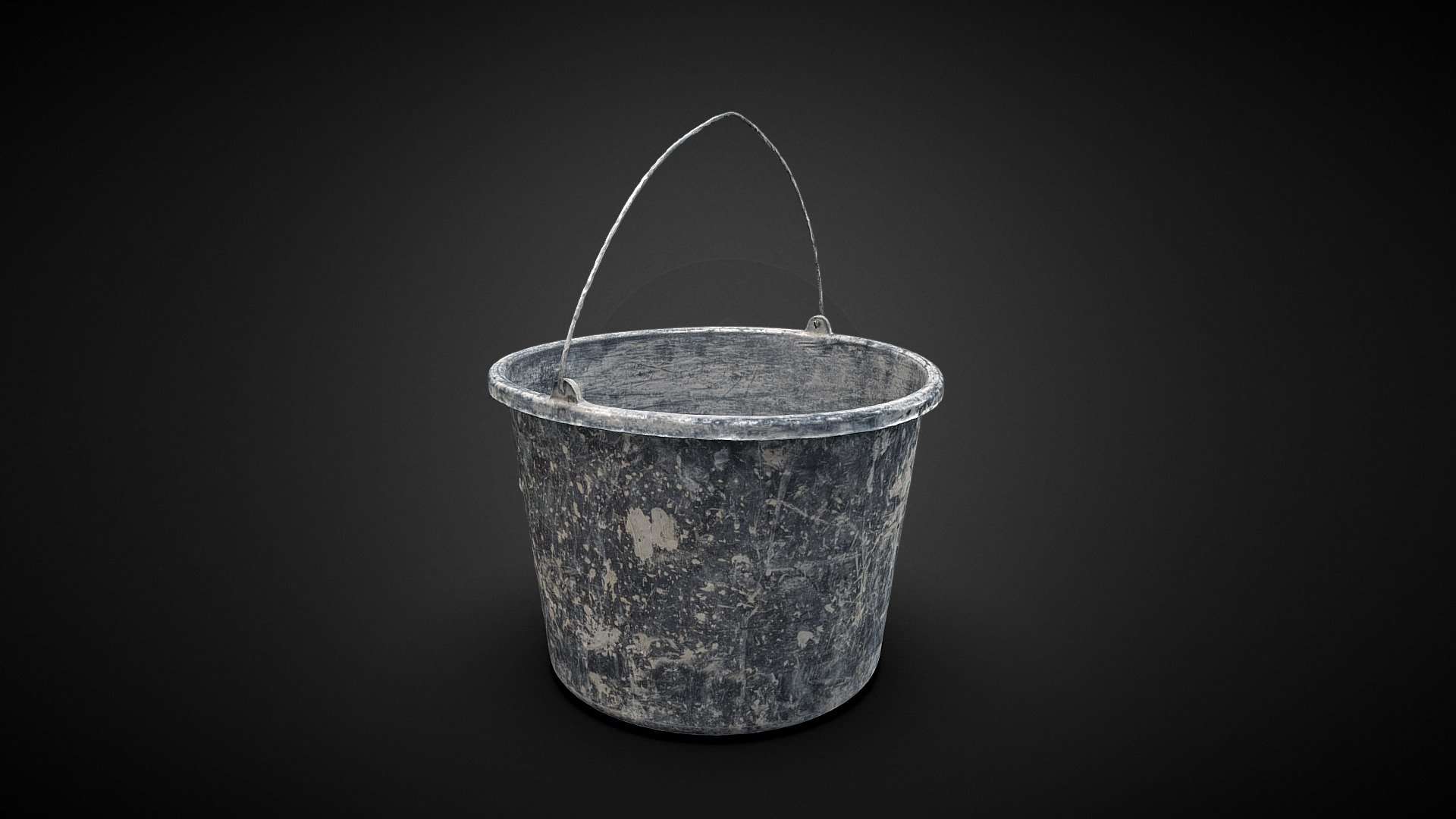 Pail Bucket Plastic 3D Scan 3d model