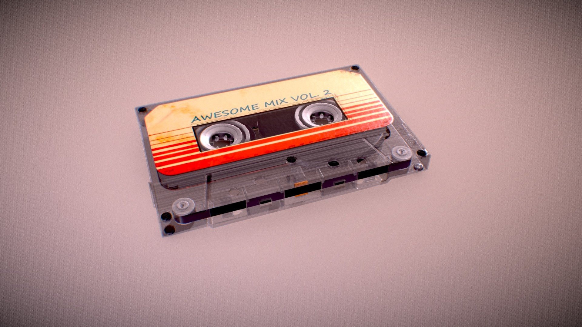 Audiotape 3d model