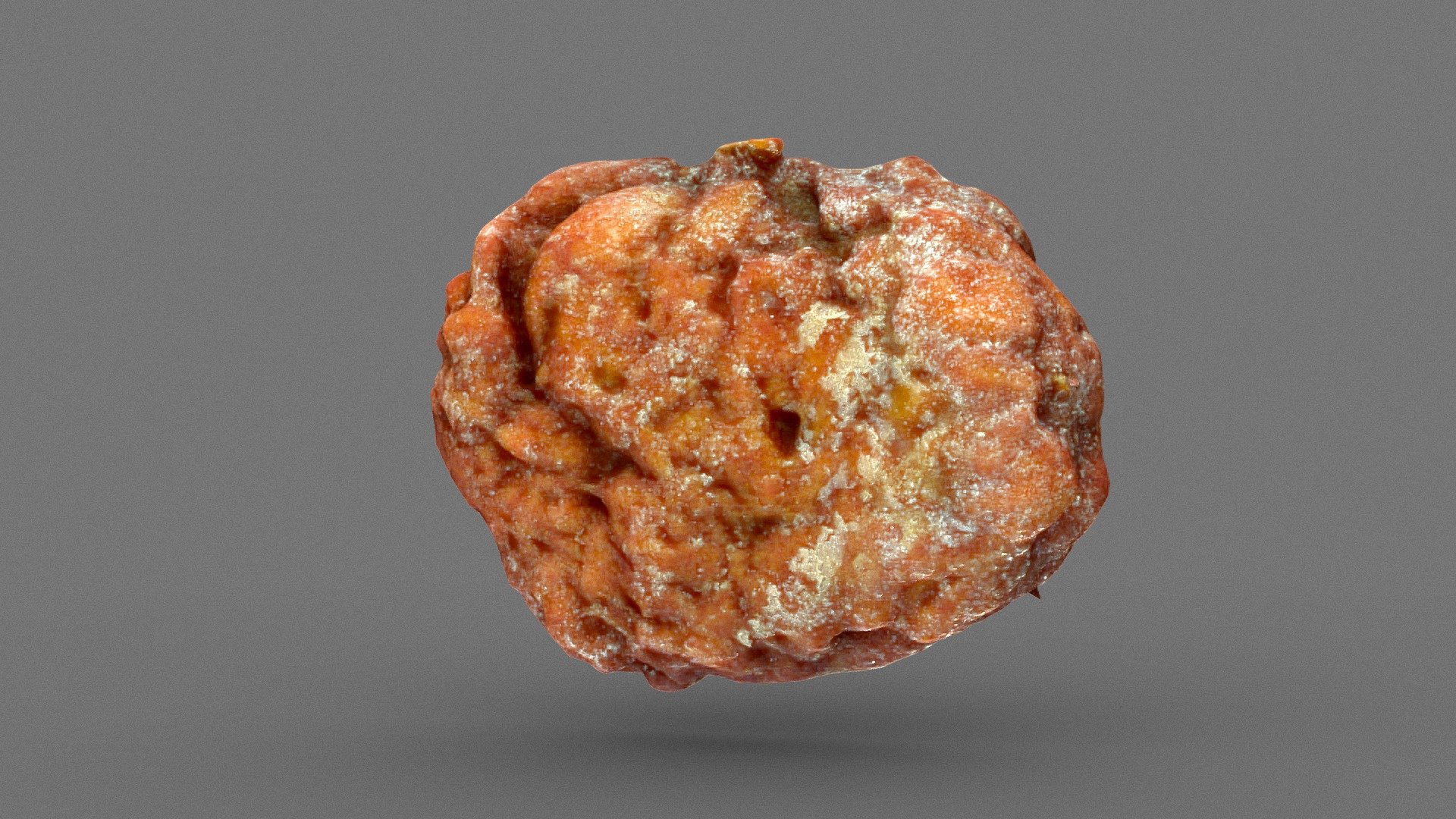 Apple Fritter Doughnut with sugar sprinkle 3d model