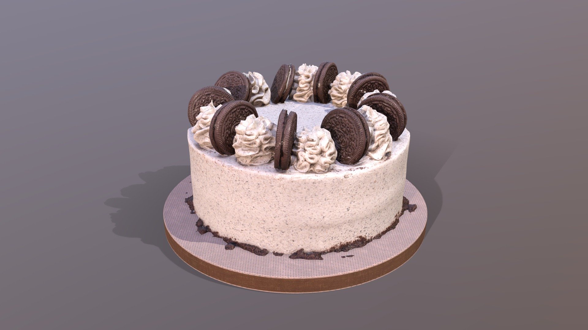 Oreo Cookie Cake 3d model