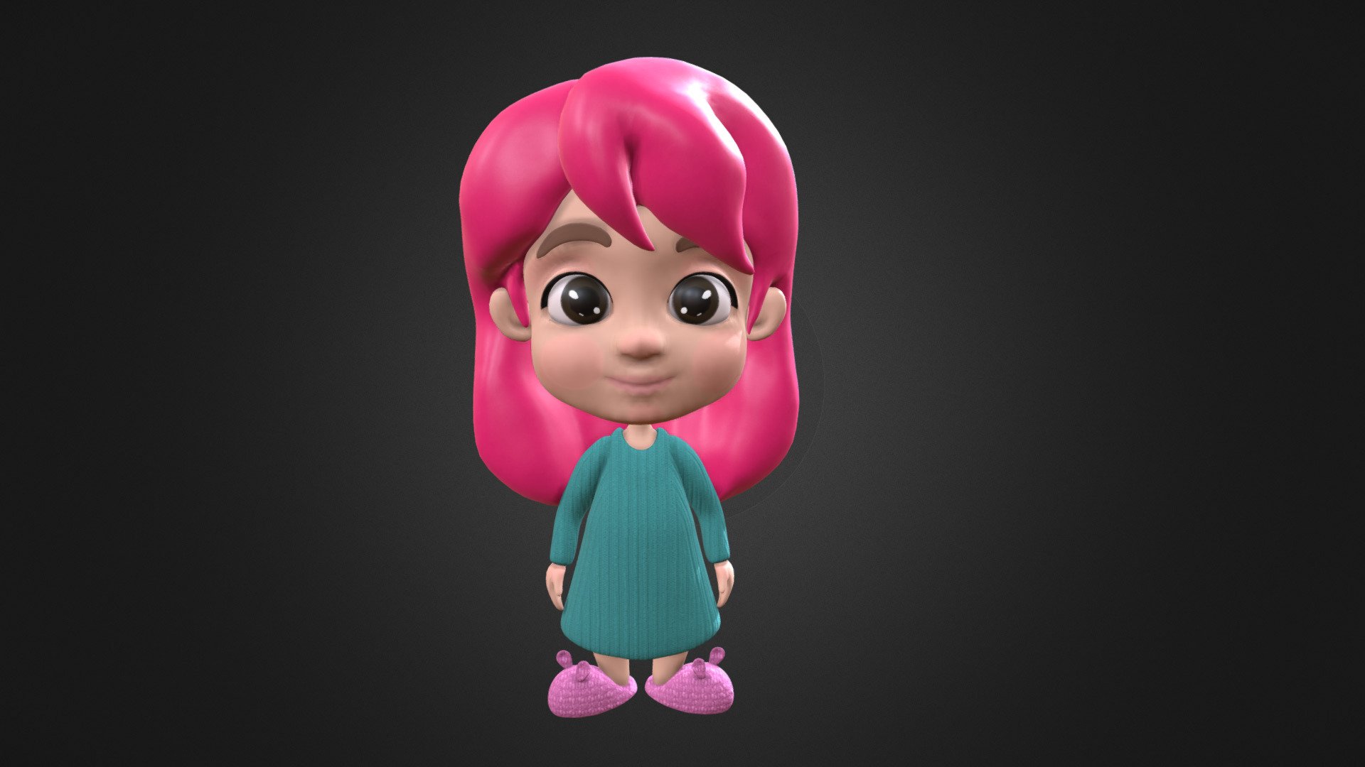 Cute Girl 3d model