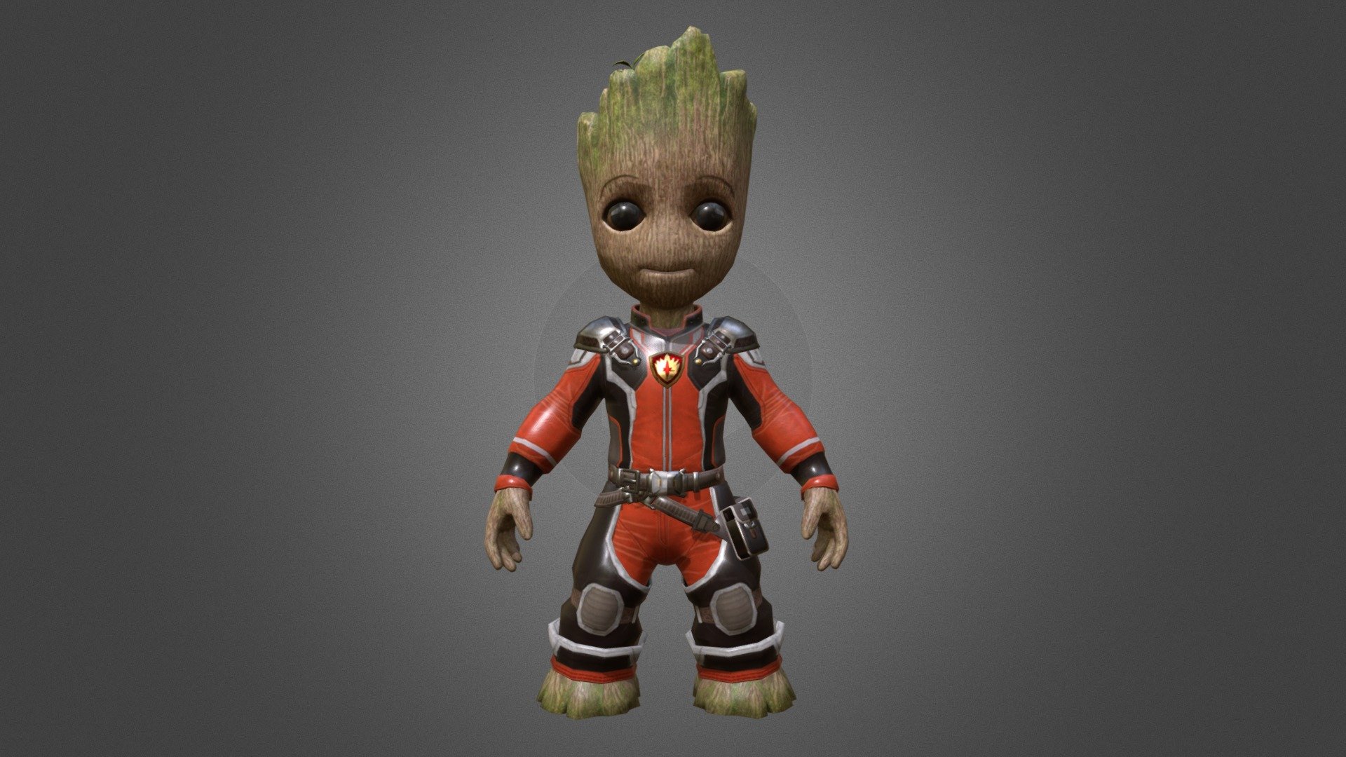 Baby Groot | Re-Edited Textures 3d model