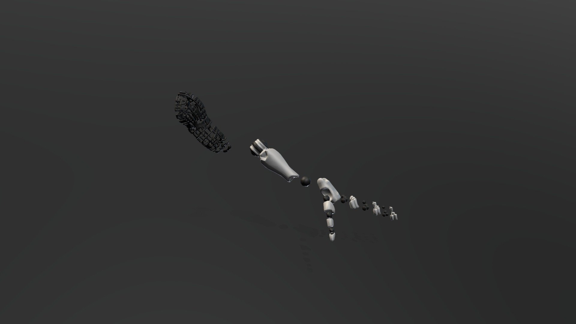 Explosionado prótesis 3d model