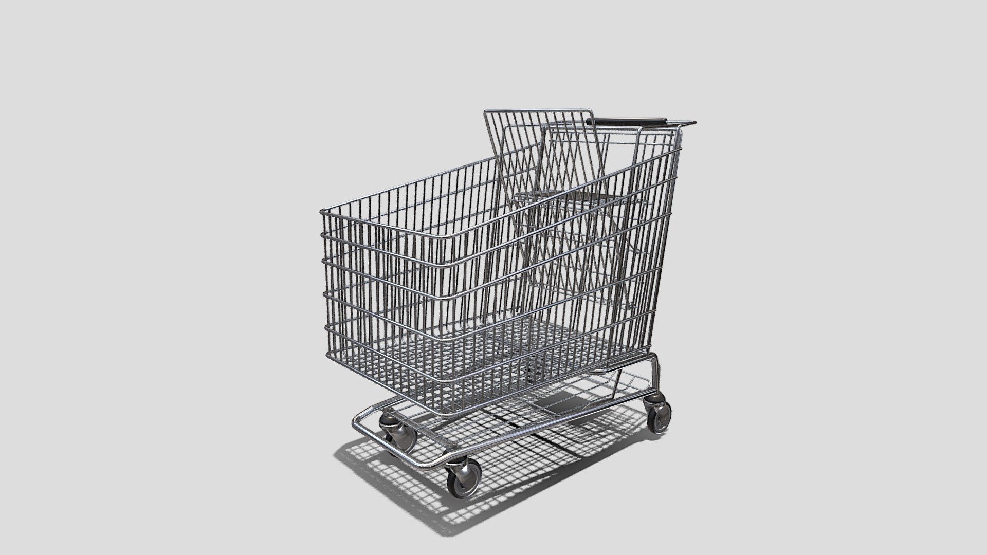 Shopping cart v5 3d model