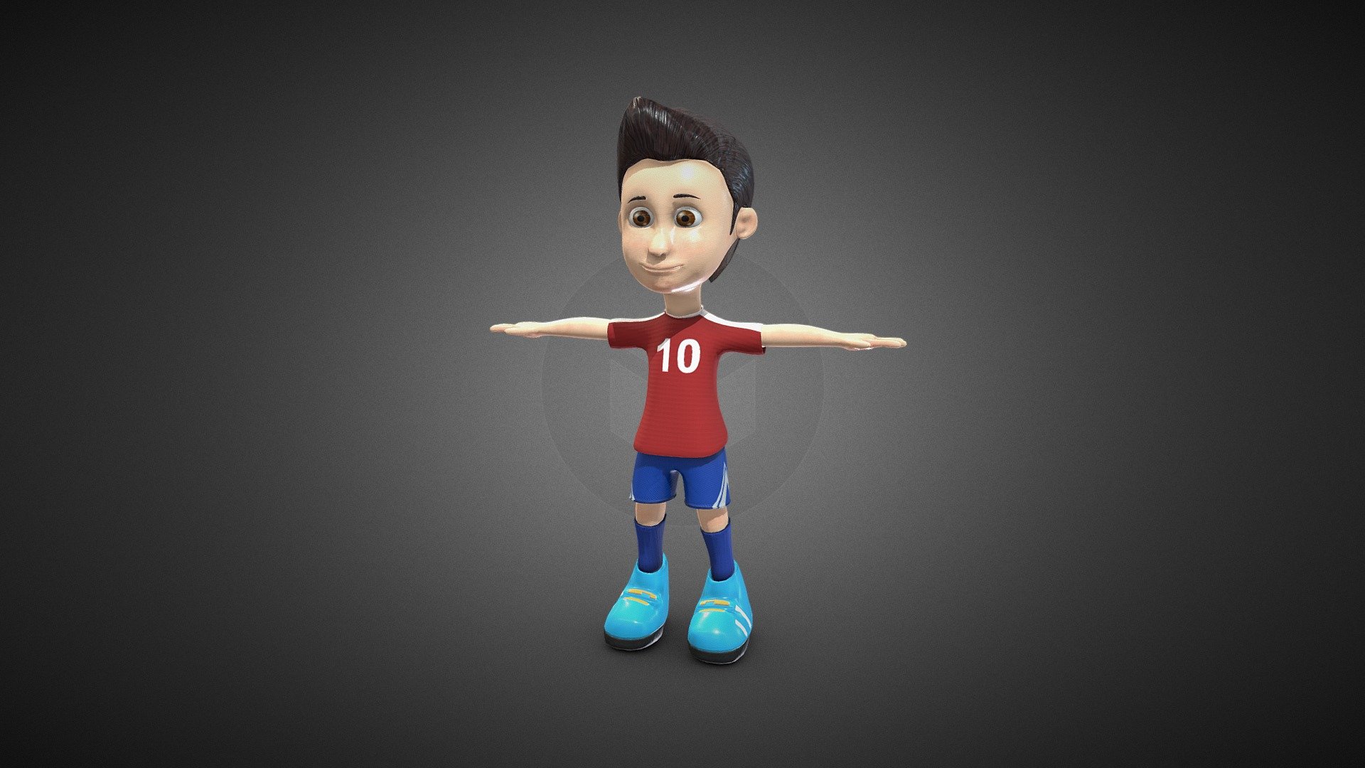 Football Player 3d model