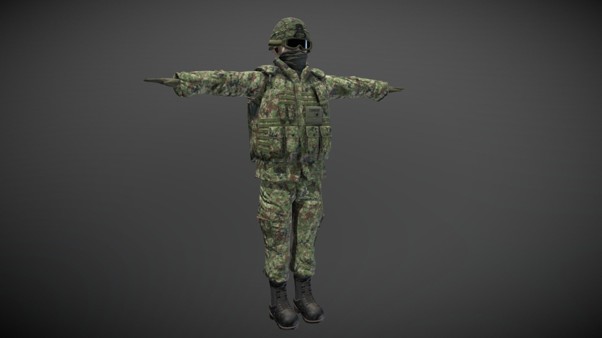 JGSDF Soldier 3d model