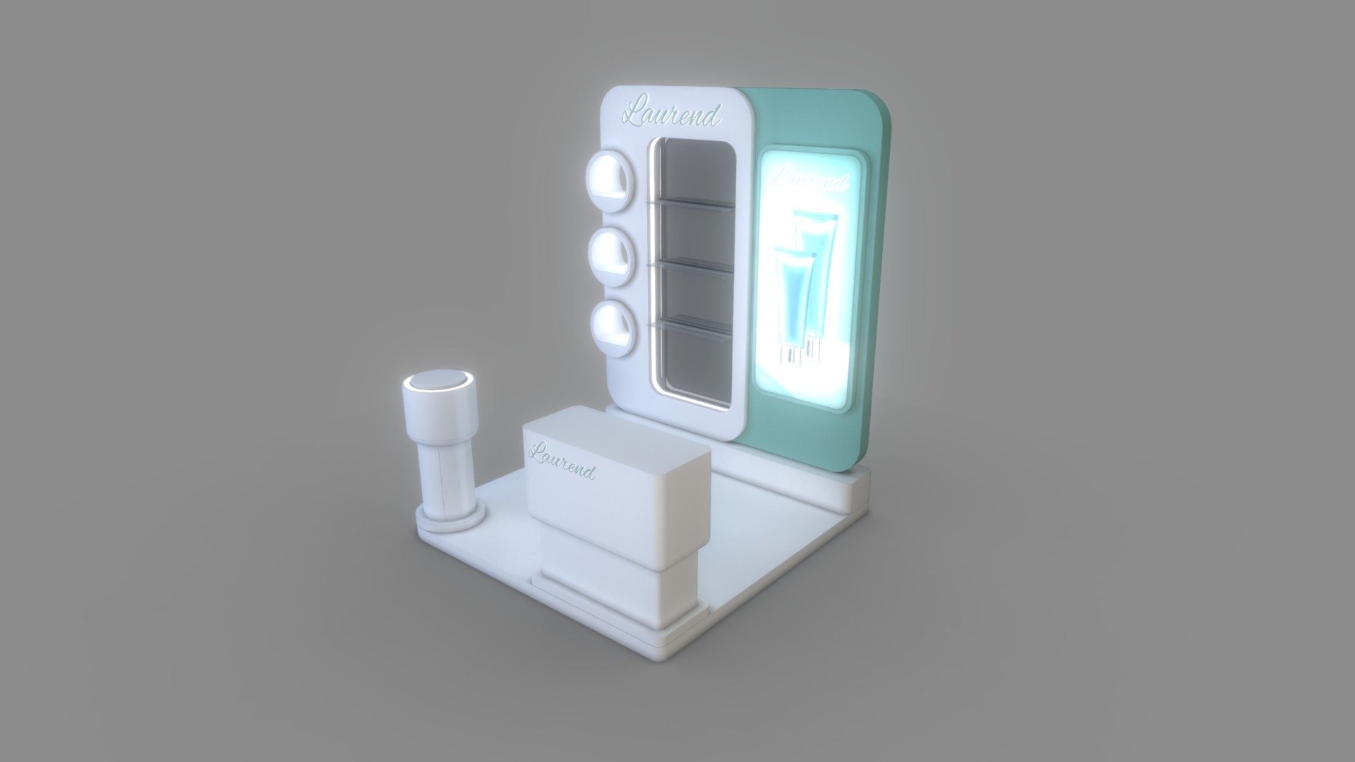 MINI BOOTH 05 3d model