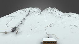 Mountain Resort Low Poly Shymbulak DEMO