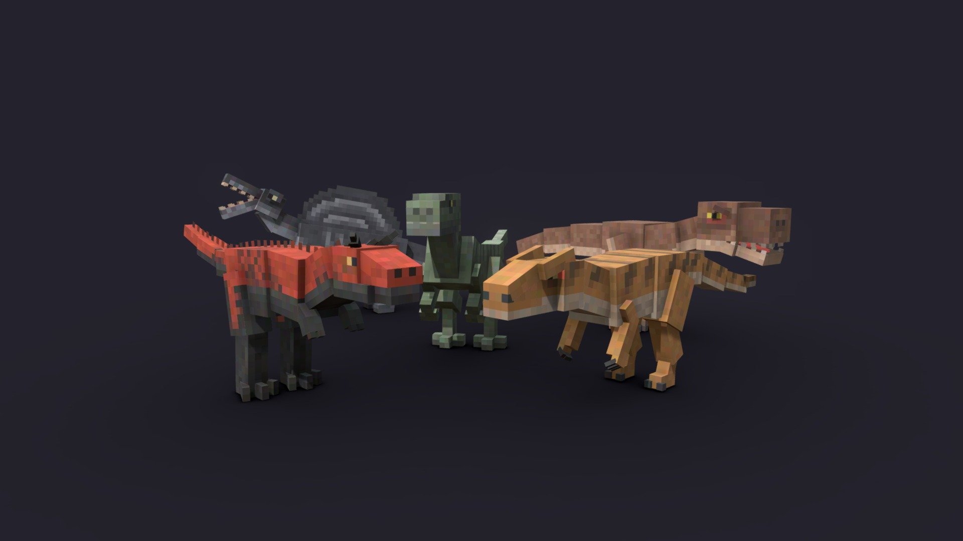 Dinosaurs 1 3d model