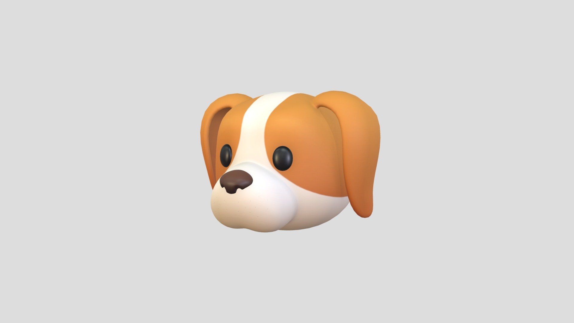 Prop172 Beagle Dog Head 3d model