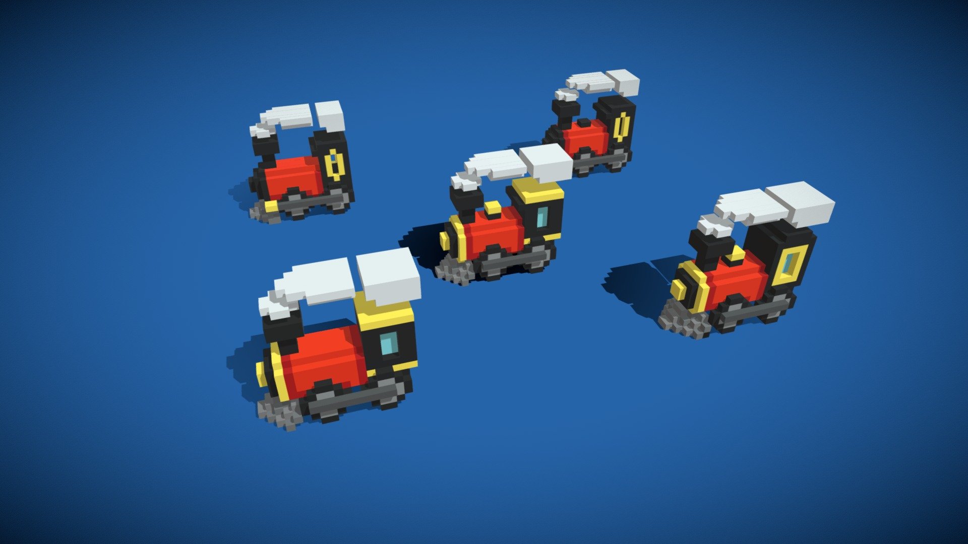 Trains 3d model