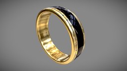 Blackstripe Ring Low-Poly