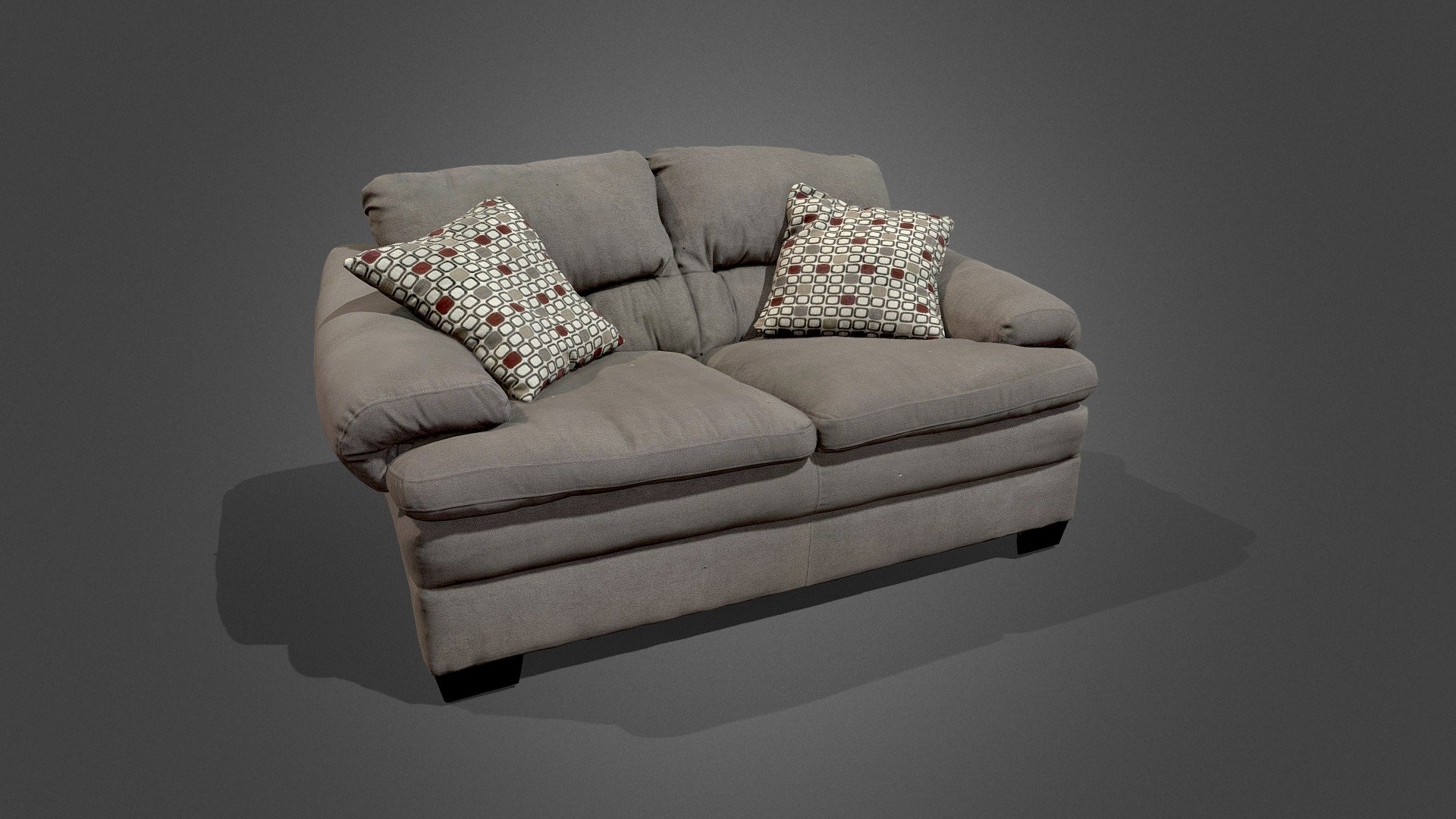 Sofa Sample 01 SD-Quality 3d model