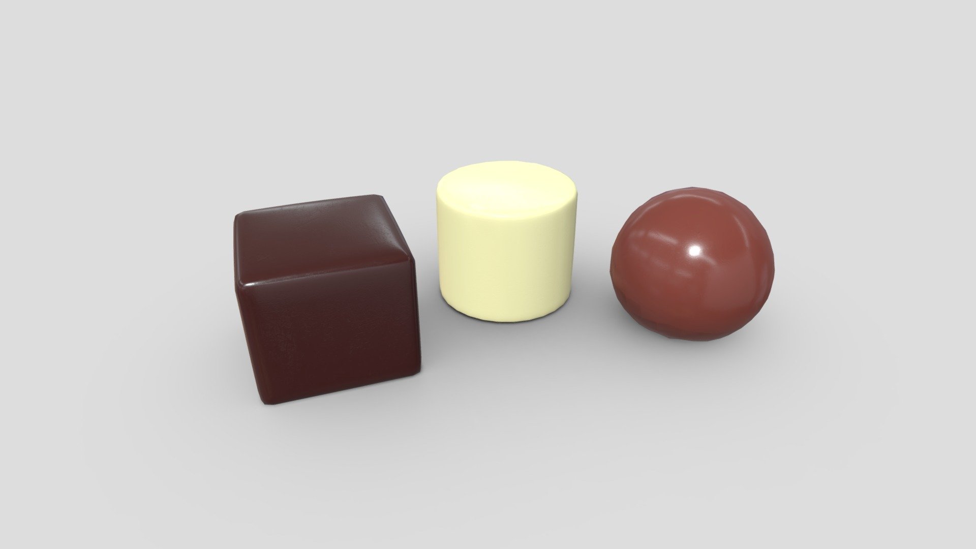 Pralines 3d model