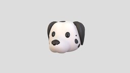 Prop176 Dalmatian Dog Head