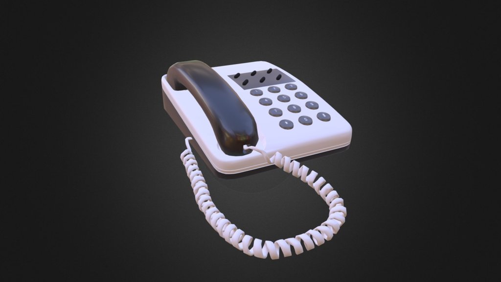 Telephone 3d model