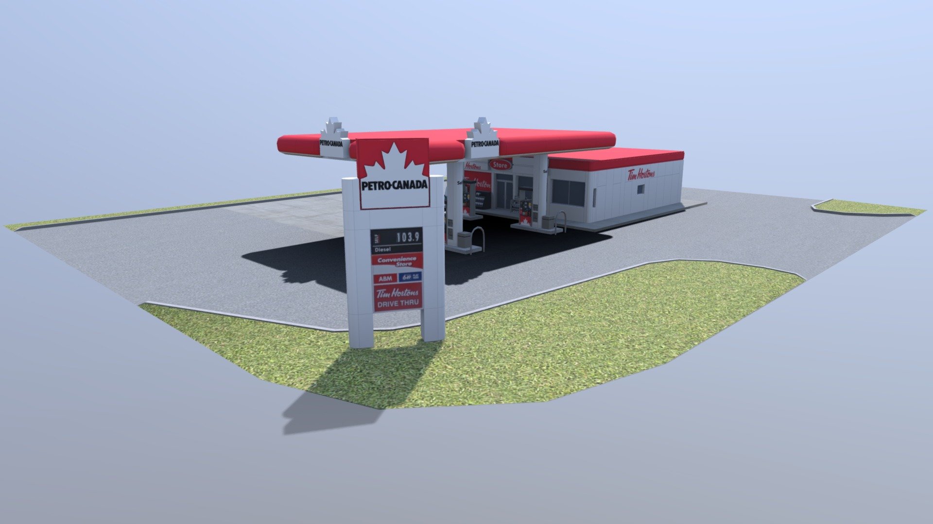 Petro Canada 3d model