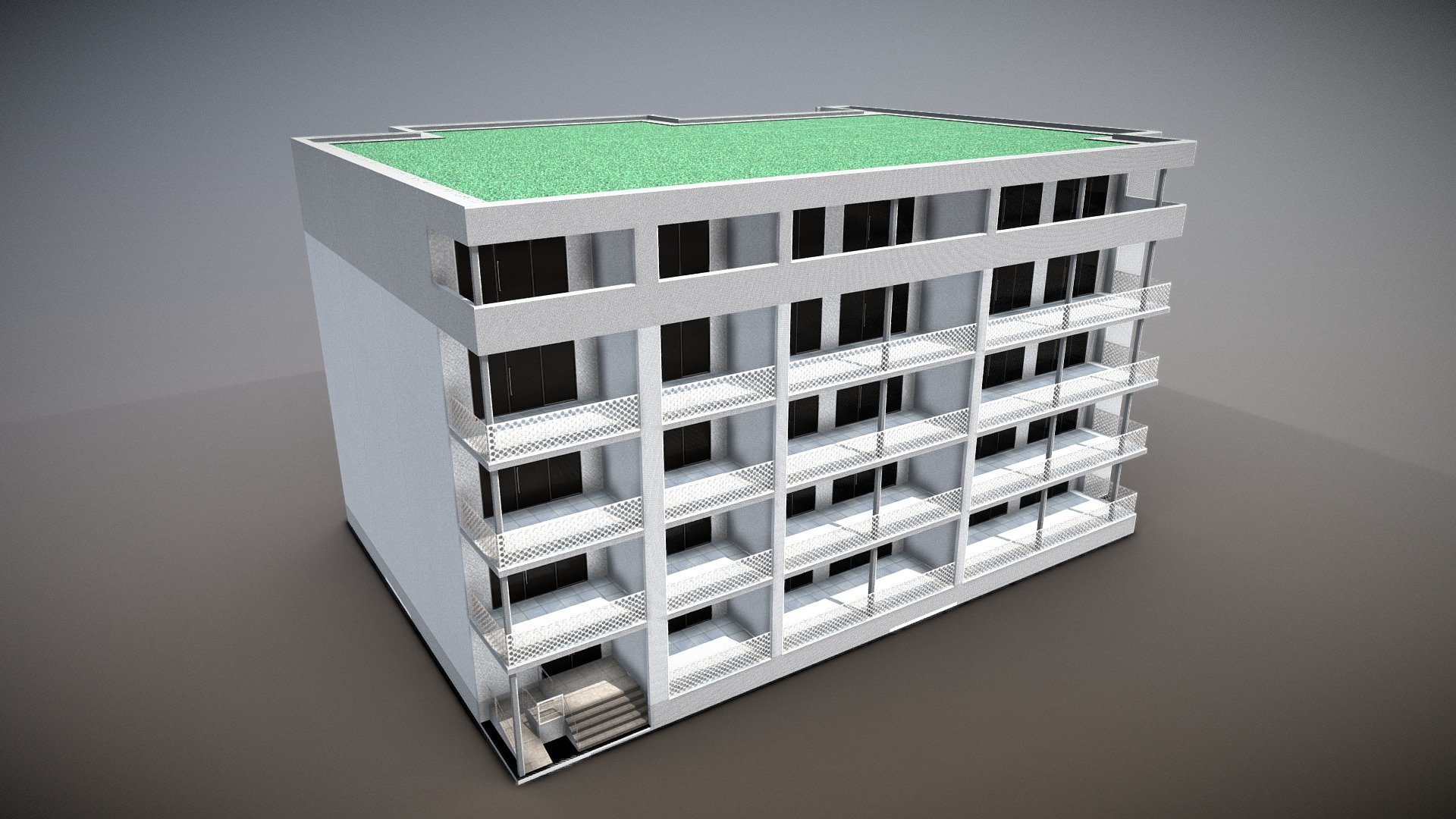 Modern flats 3d model